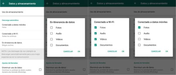 ahorrar datos en whatsapp