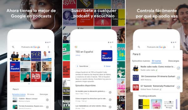 Mejores aplicaciones 2018: Google Podcasts